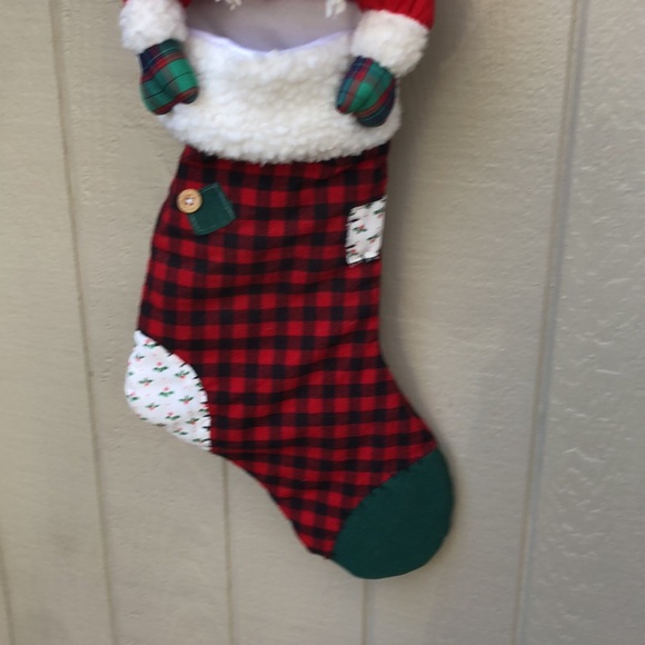 Santa Claus Christmas stocking -3 dimensional - Picture 5 of 12